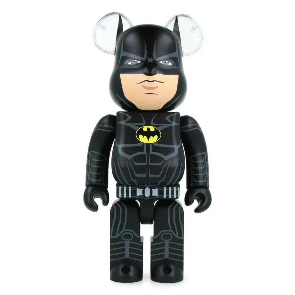 400% Bearbrick Batman from The Flash Multiverse Ver., featuring iconic Batsuit and detailed craftsmanship by Medicom Toy.