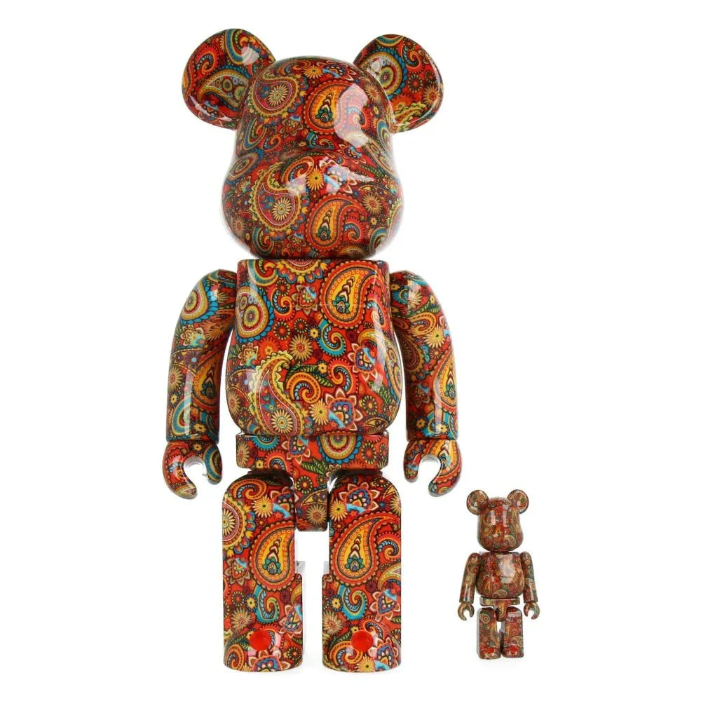 400% & 100% Bearbrick set featuring vibrant, detailed designs inspired by The Street Sliders, by Medicom Toy.