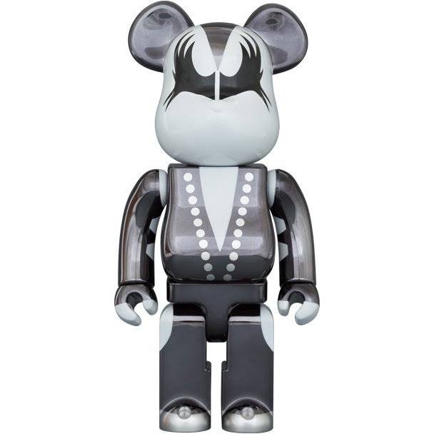 1000% Bearbrick - KISS Demon in chrome edition by Medicom Toys