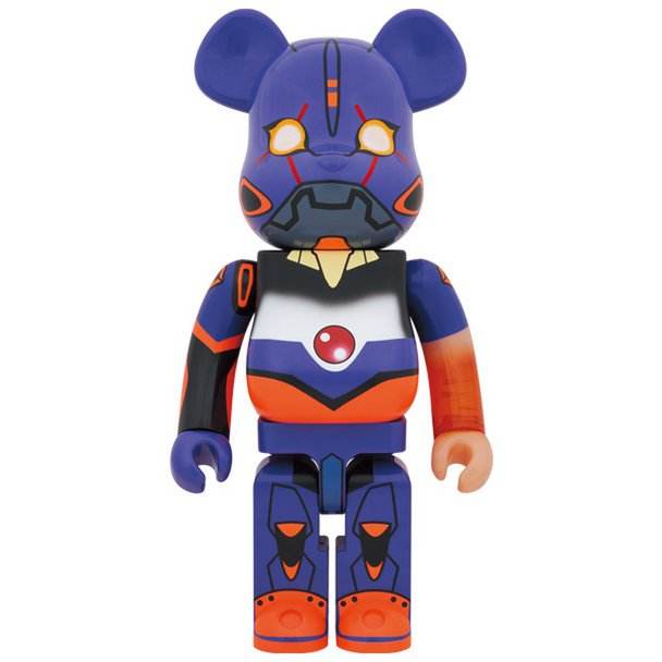 1000% Bearbrick - Evangelion EVA No.1 Awakening edition with detailed design and vibrant colors.