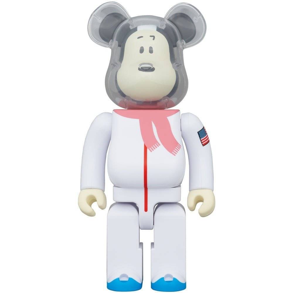 400% Bearbrick - Astronaut Snoopy from Peanuts collaboration