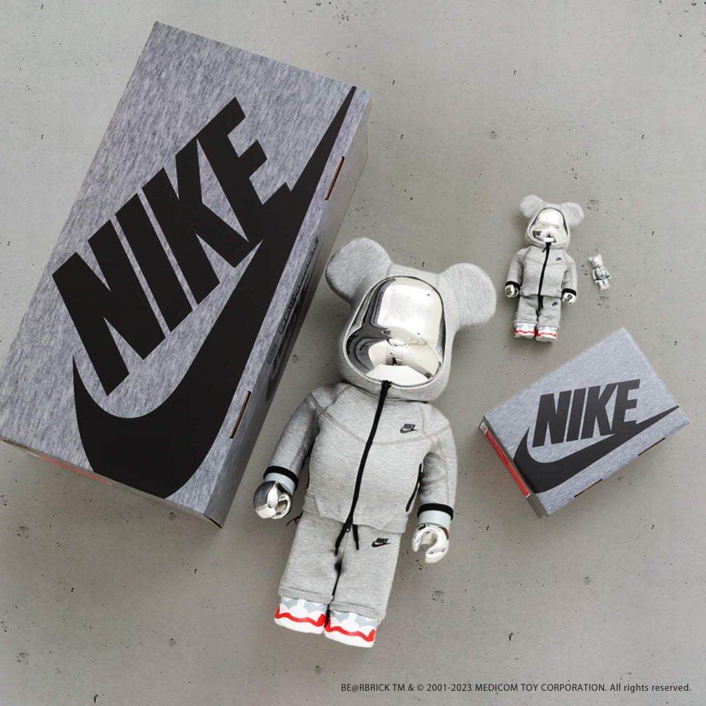 400% & 100% Bearbrick Sæt - Nike Tech Fleece N98