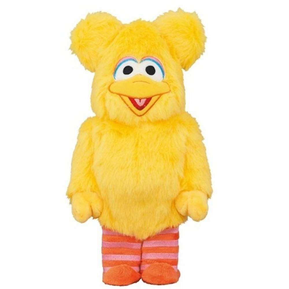 400% Bearbrick Big Bird in Sesame Street costume by Medicom Toy.