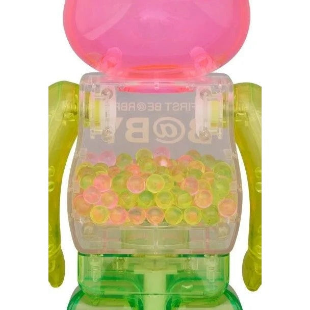 400% & 100% Bearbrick sæt - My First Bearbrick Baby (1st Color Clear)