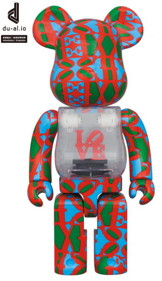 400% Bearbrick - Robert Indiana - LOVE