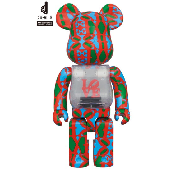 400% Bearbrick - Robert Indiana - LOVE