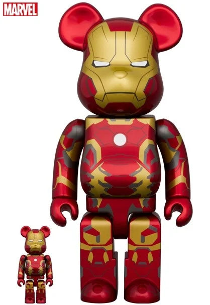 400 & 100 Bearbrick - Iron Man Mark III Infinity Saga