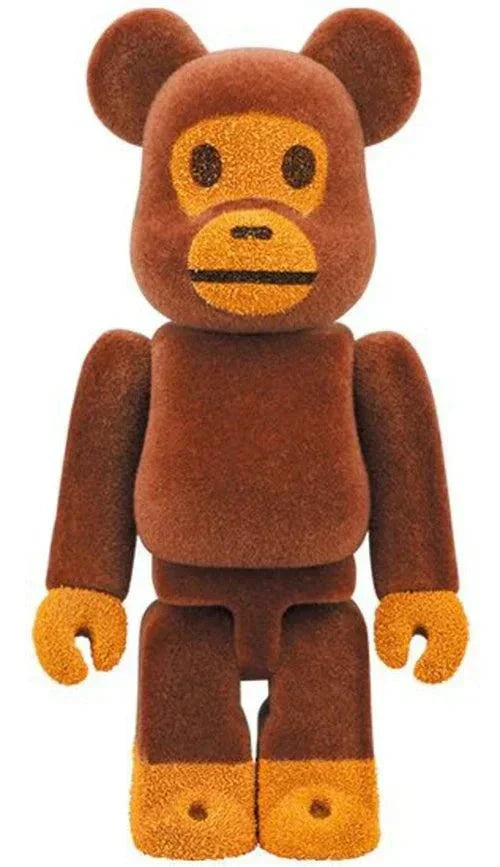 BAPE BABY MILO(R) Flocky Ver 100％ &amp; 400％ Bearbrick x Bape Baby Milo Flocky Ver. 100% & 400% Set - US