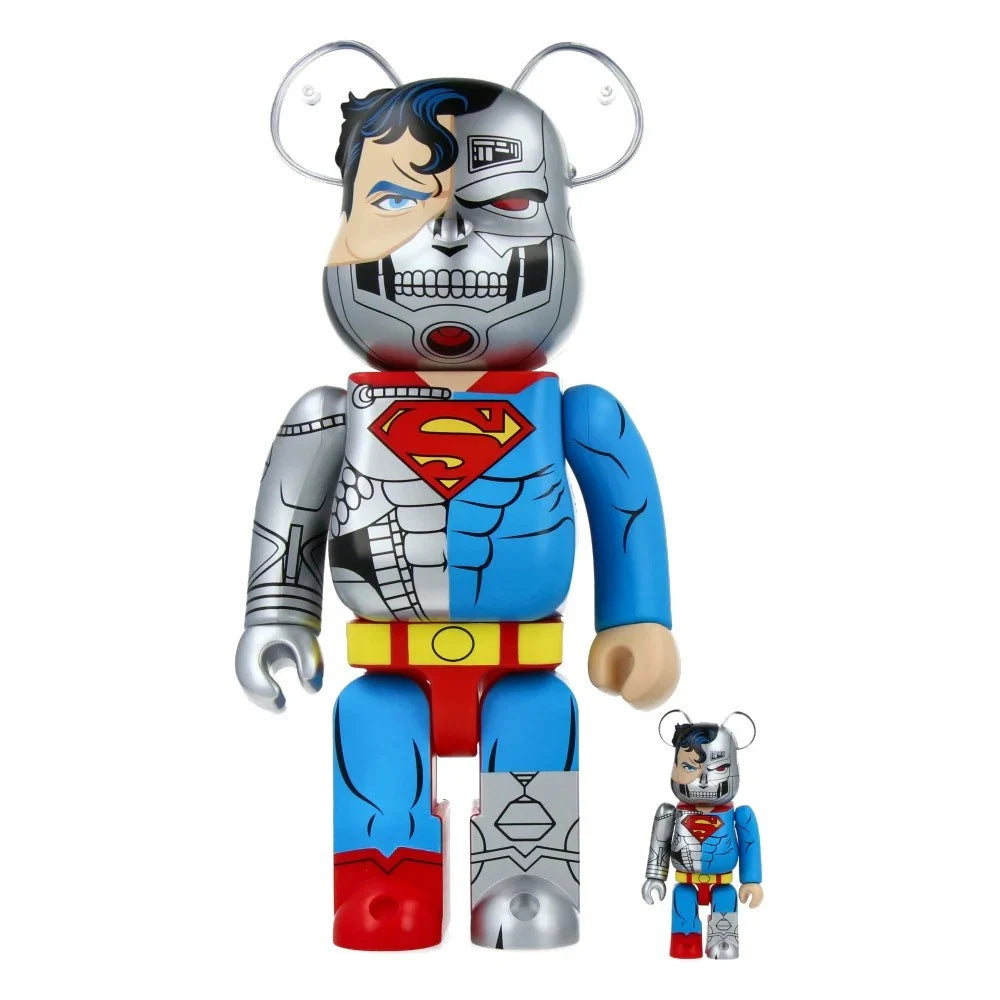 400% & 100% Bearbrick Set - Cyborg Superman (The Return of Superman)