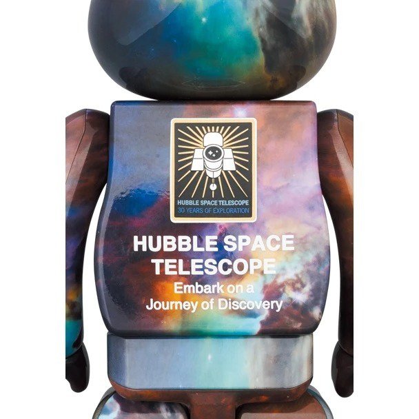 400% & 100% Bearbrick set - Hubble Space Telescope Lagoon Nebula (Messier 8)