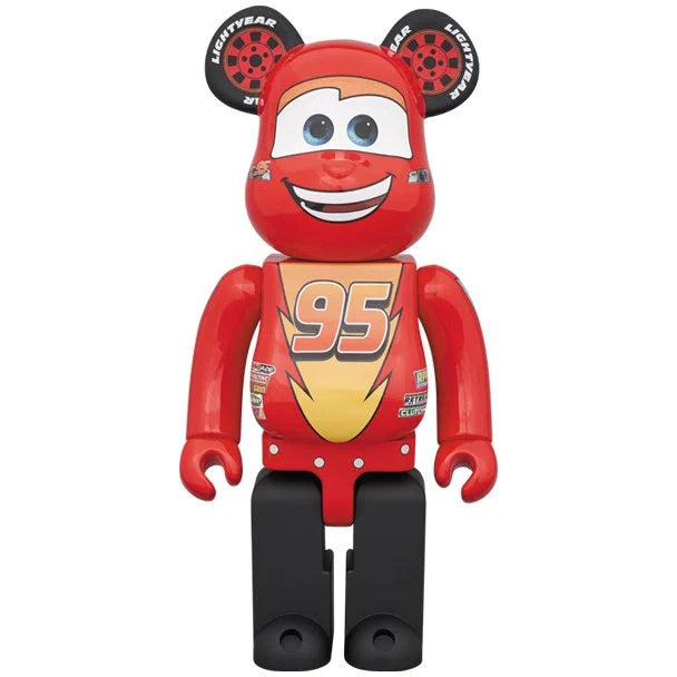 1000% Bearbrick - Lightning McQueen (Cars X Disney X Pixar)