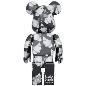 400% & 100% Bearbrick set - Multiple Self - Black Scandal (Yohji Yamamoto X Suzume Uchida)