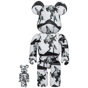 400% & 100% Bearbrick set - Highwayman (Brandalized X Banksy)