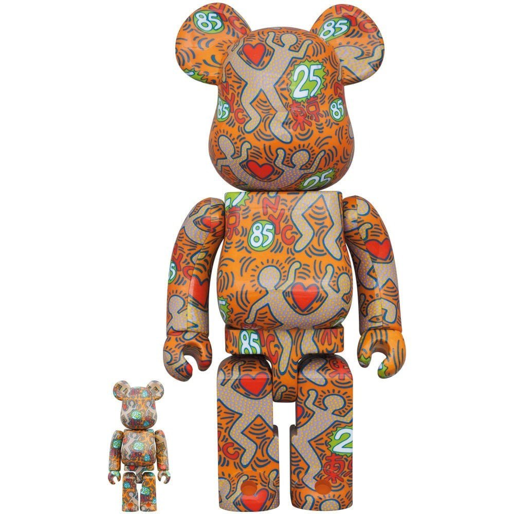 400% & 100% Bearbrick set - Keith Haring V12 (Special Edition BWWT 3)