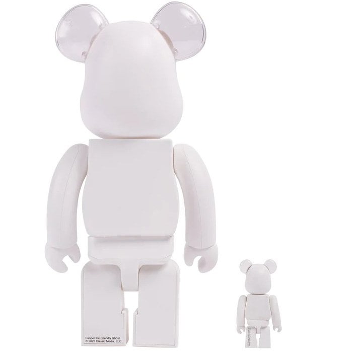 400% & 100% Bearbrick set - Casper (The Friendly Ghost)