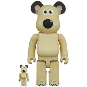 400% & 100% Bearbrick set - Gromit (Wallace & Gromit)