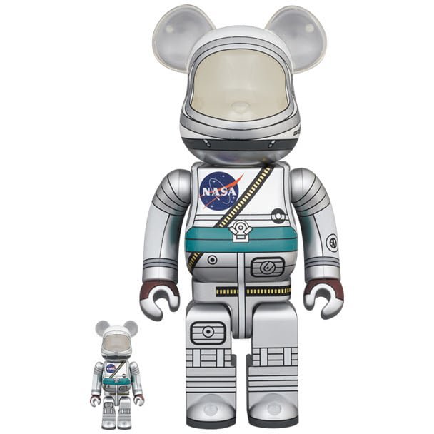 400% & 100% Bearbrick Set - Project Mercury Astronaut (NASA)