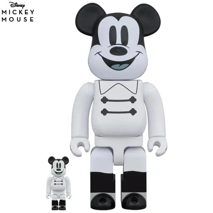 400% & 100% Bearbrick Set - Mickey Mouse (NightTime)