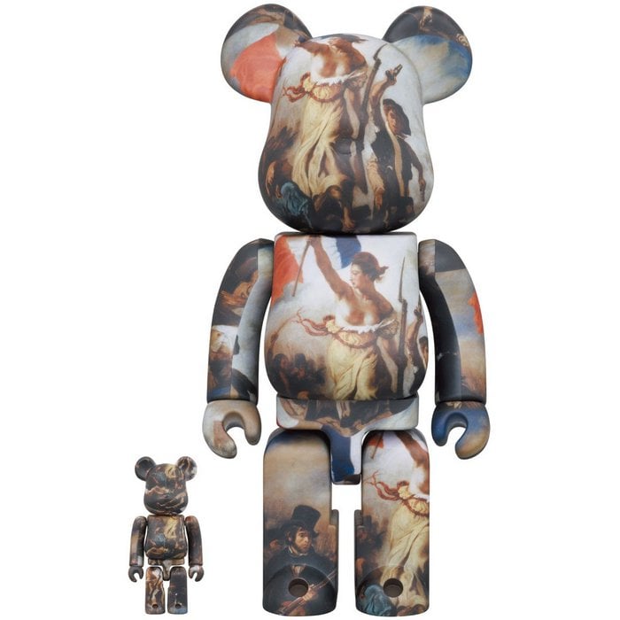 400% & 100% Bearbrick Set - Eugène Delacroix (Liberty Leading the People)