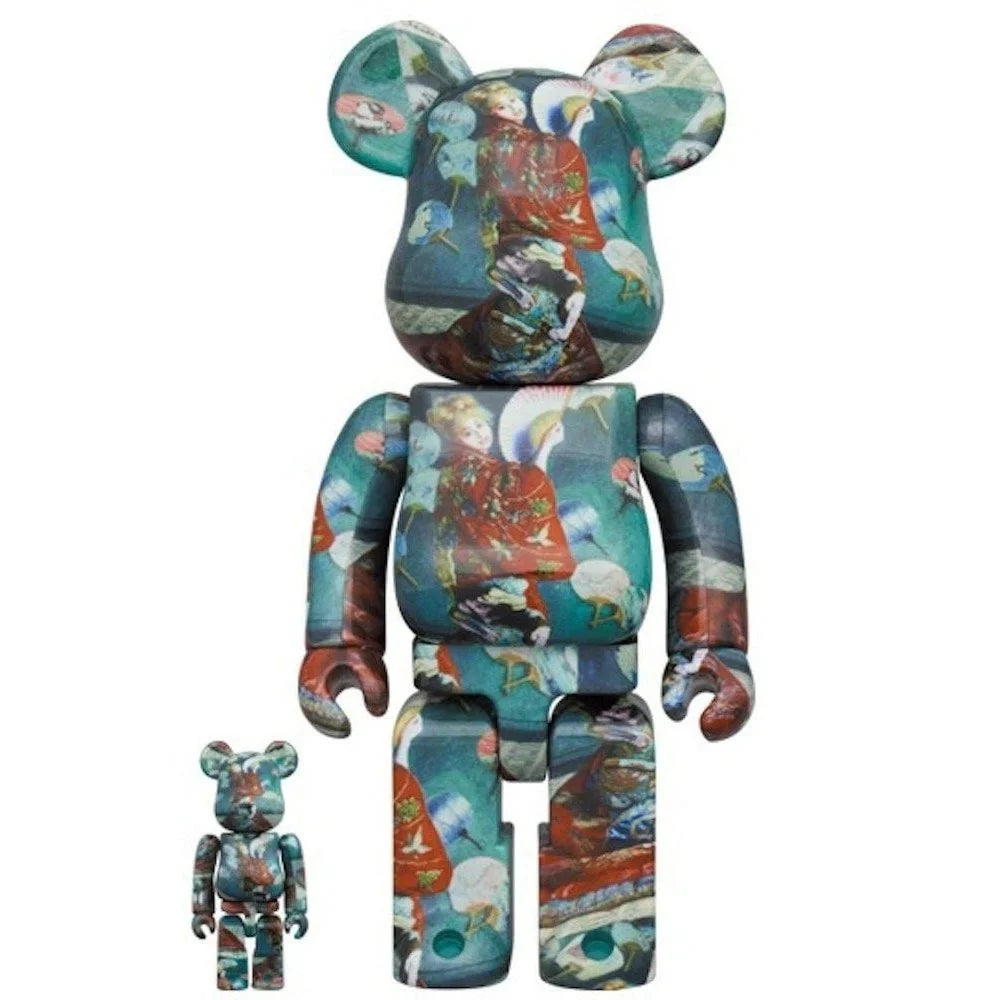 400% & 100% Bearbrick Set - La Japonaise (Claude Monet)