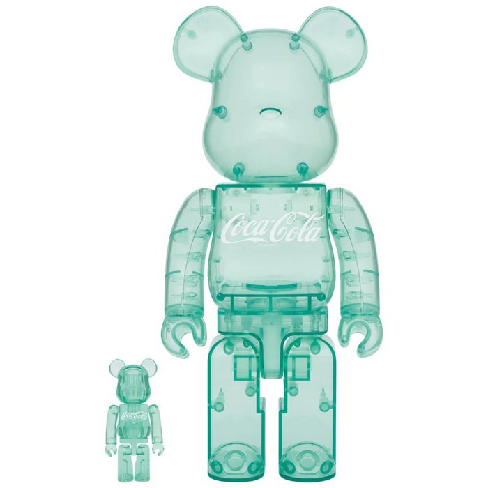 400% & 100% Bearbrick set - Coca -Cola (Georgia Green)