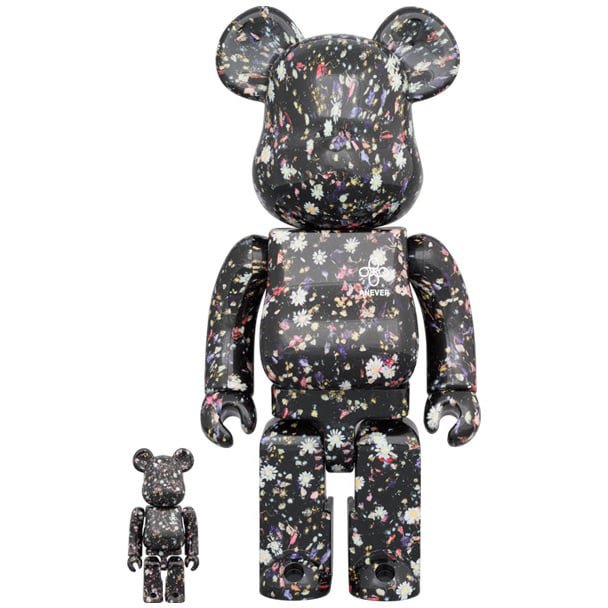 400% & 100% Bearbrick sæt - Anever (Black) by Onward Kashiyama Default Title