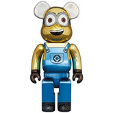 400% & 100% Bearbrick set - Minion Dave (Chrome Ed.)