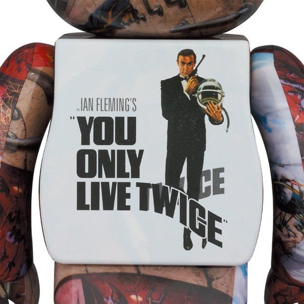 400% & 100% Bearbrick Set - You Only Live Twice (007 - James Bond)