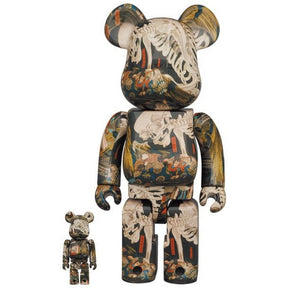 400% & 100% Bearbrick Set - The Haunted Old Palace At Soma (Utagawa Kuniyoshi)