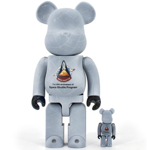 400% & 100% Bearbrick set - Space Shuttle Program (NASA)