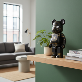 400% & 100% Bearbrick - Spiderman - No Way Home (Black & Gold Suit)-Medicom Toy-Bearbrick