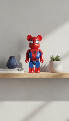 100% & 400% Bearbrick - Spider-Man (FINAL SUIT)-Medicom Toy-Bearbrick