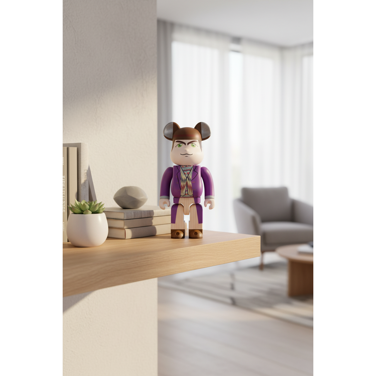 400% Bearbrick - Willy Wonka