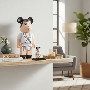 400% & 100% Bearbrick Sæt - Hosei Hasegawa Hakatakko Junjou-Medicom Toy-Bearbrick