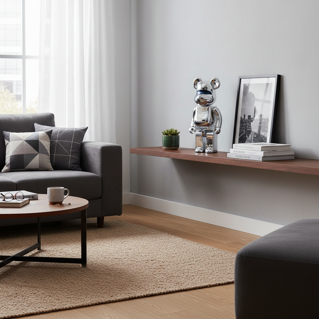 400% Bearbrick - Hajime Sorayama Robot (Blue Lights ed.)-Medicom Toy-Bearbrick