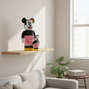 400% & 100% Bearbrick sæt - Minnie Mouse (Lunch Box)-Medicom Toy-Bearbrick