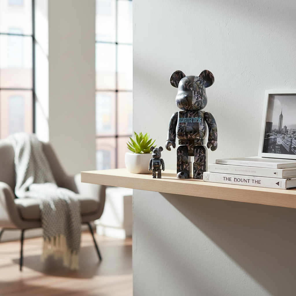 400% & 100% Bearbrick sæt - Strange Days (The Doors)-Medicom Toy-Bearbrick