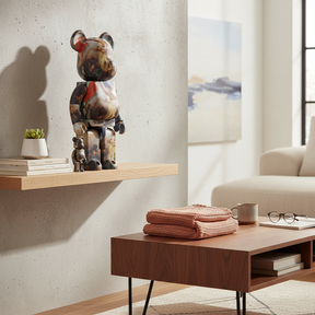 400% & 100% Bearbrick sæt - Eugène Delacroix (Liberty Leading the People)-Medicom Toy-Bearbrick