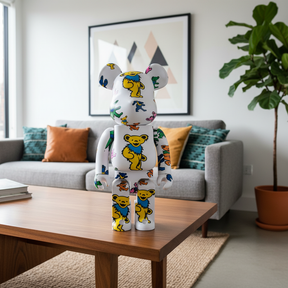 1000% Bearbrick - Grateful Dead (Dancing Bears Pattern)-Medicom Toy-Bearbrick