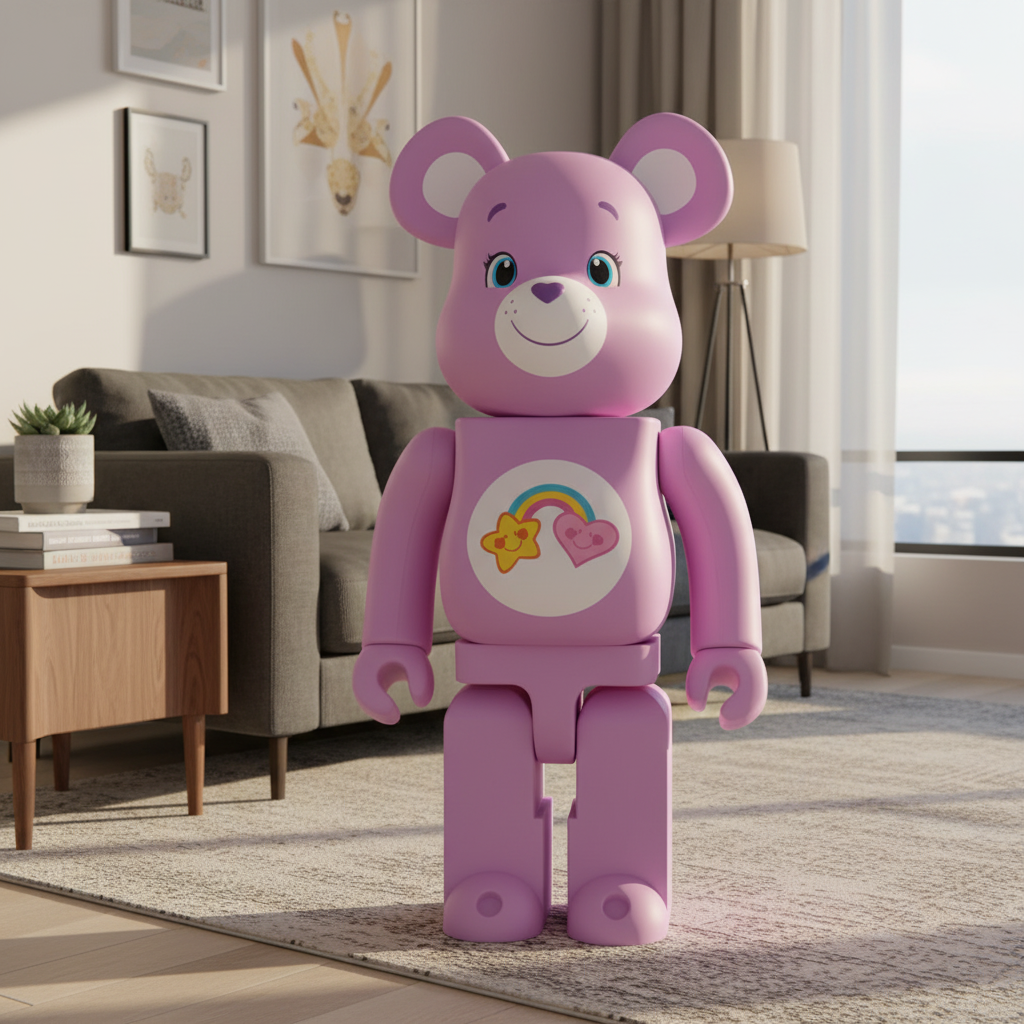 1000% Bearbrick - Best Friend Bear (Care Bears)-Medicom Toy-Bearbrick