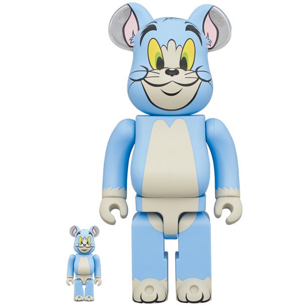 400% & 100% Bearbrick set - Tom Classic Color (Tom & Jerry)