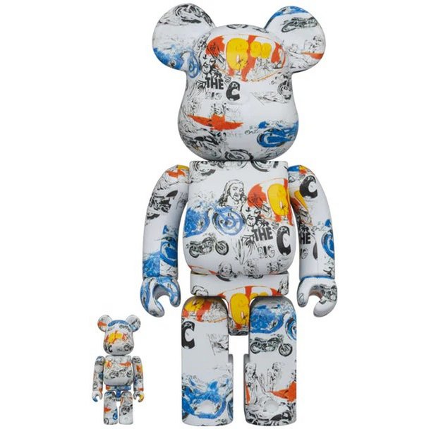 400% & 100% Bearbrick Set - Andy Warhol (Last Soups - The Big C)