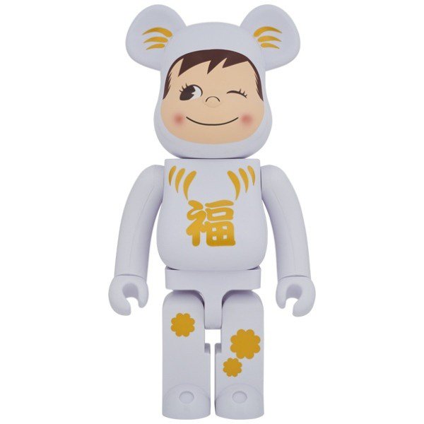 1000% Bearbrick - Daruma X Poko -Chan (White // Harmony)