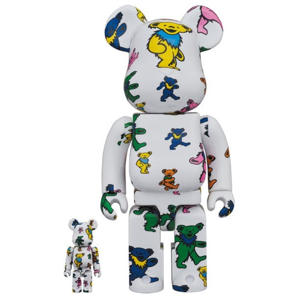 400% & 100% Bearbrick sæt - Grateful Dead (Dancing Bears Pattern) Default Title