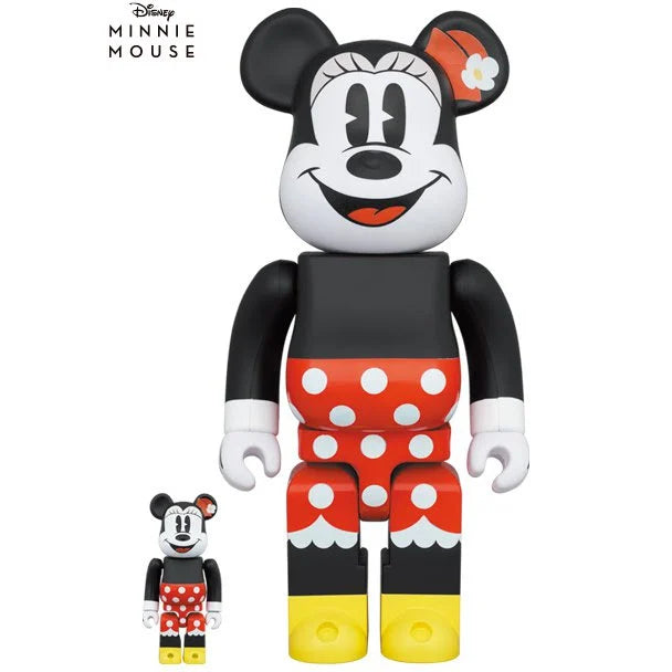 400% & 100% Bearbrick set - Minnie Mouse (Walt Disney)