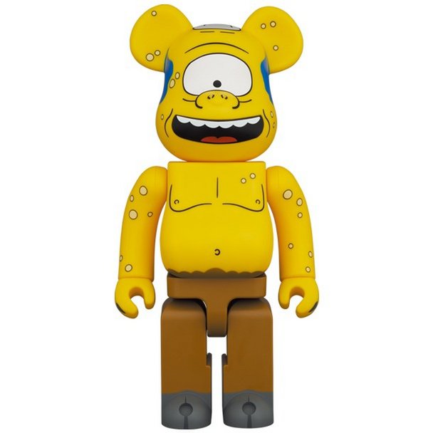 400% & 100% Bearbrick set - Cyclops (The Simpsons)