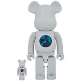 400% & 100% Bearbrick set - Arrow (Public Image Ltd) Chrome Ed.