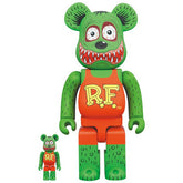 400% & 100% Bearbrick Set - Rat Fink by Ed "Big Daddy" Roth