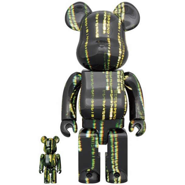 400% & 100% Bearbrick Sæt - The Matrix Resurrections