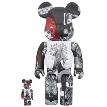 400% & 100% bearbrick set - s'yte x Junji ito uzumaki